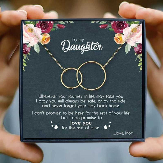 Mother-Daughter Necklace Gift Box - Show your love with this unique giftbox, a reminder of the unbreakable bond. Packaged for Valentine's Day, symbolizing love and everlasting commitment.