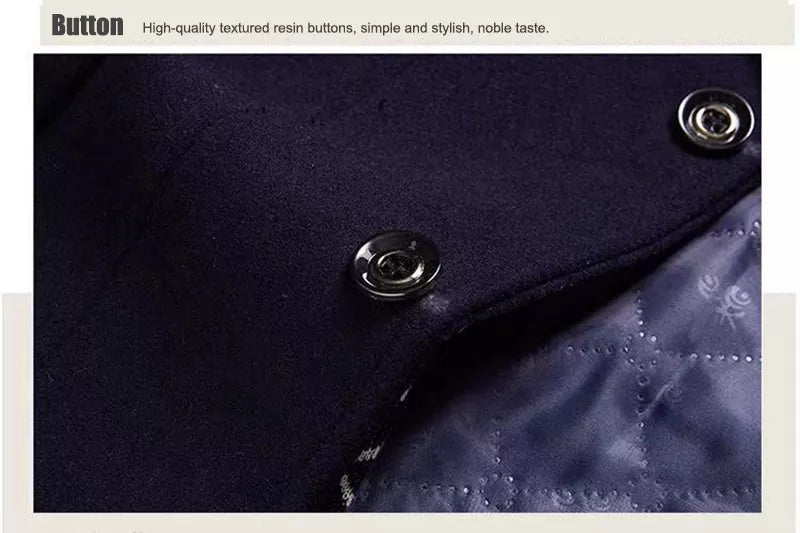 Timeless Styling, Single-Breasted Design, Textured Resin Buttons. Turn-Down Collar, Simple Cuff, Loose Hem. Outer and Inner Pockets. Detachable Liner.