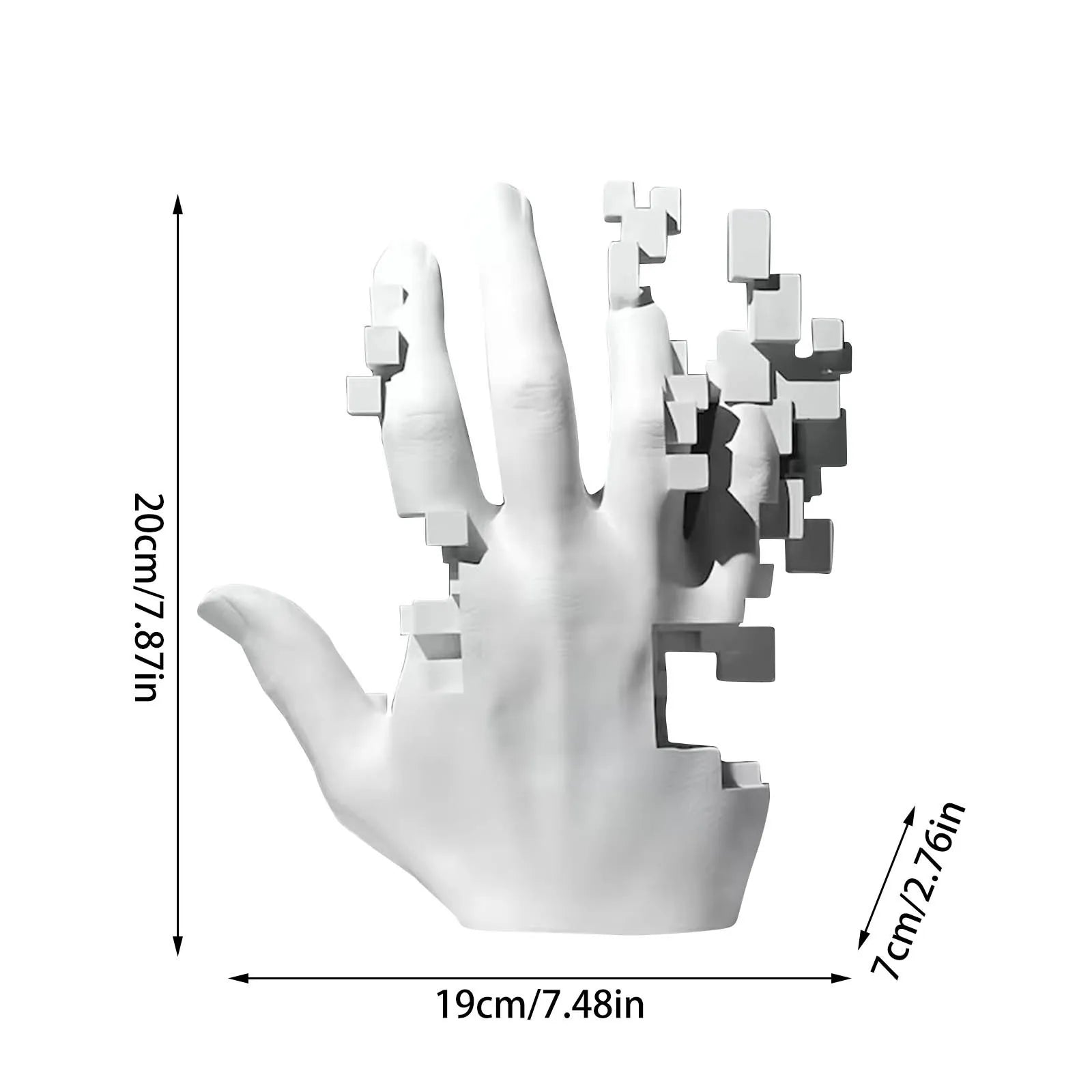 Pixel-Perfect Hand Sculpture 49 