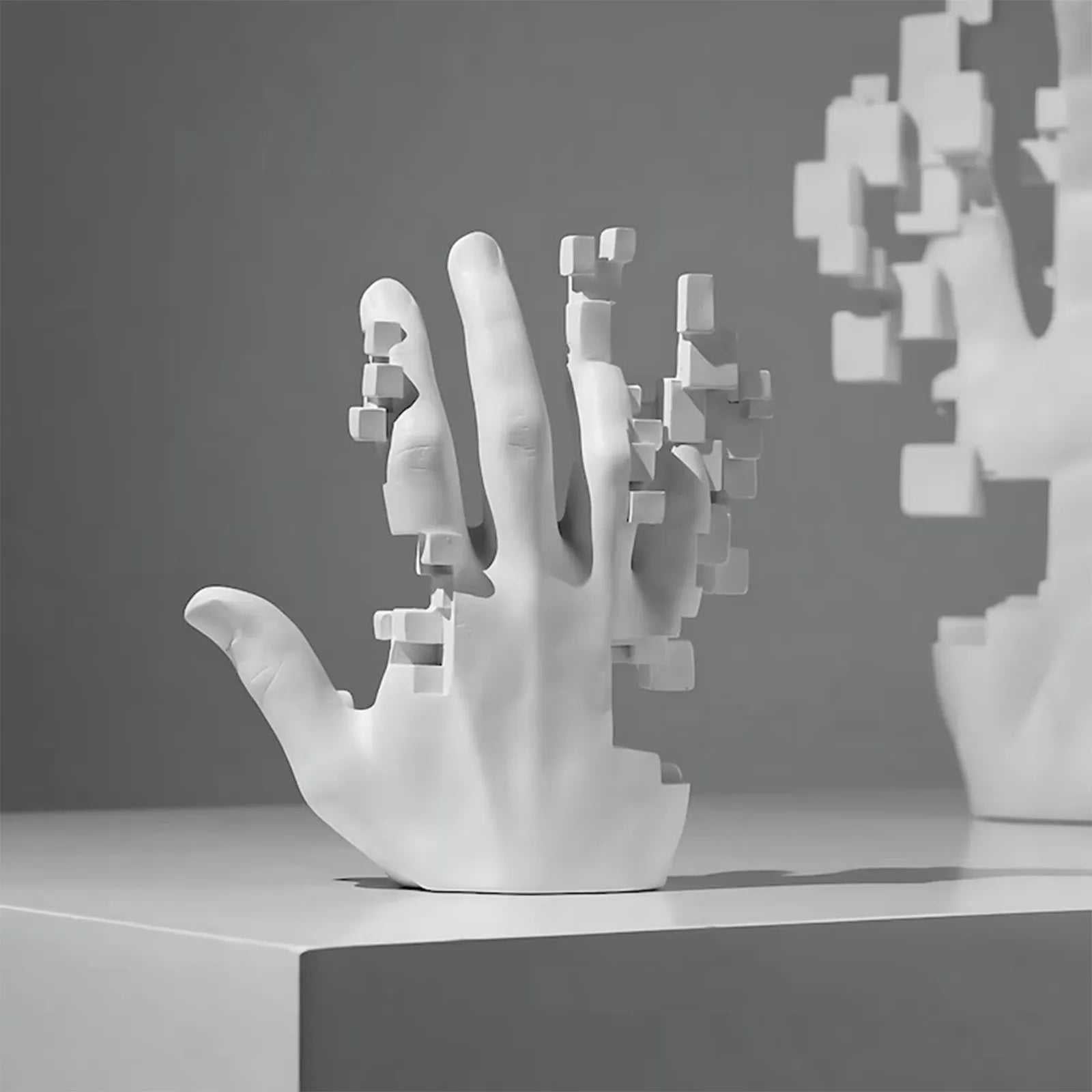 Pixel-Perfect Hand Sculpture 49 