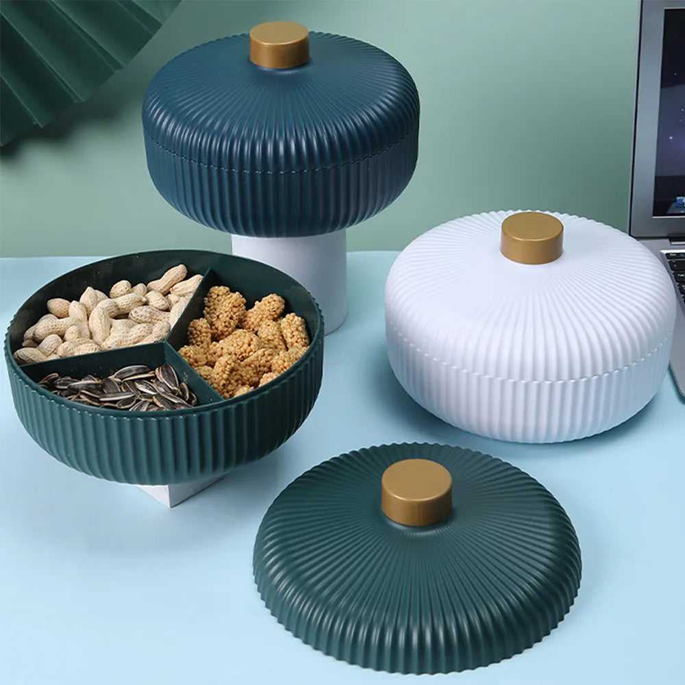 Guards Culinary Delights Against Moisture and Dust. Sealed with Lid, Dustproof, Moisture-Proof. Convenient Handle Design. Thickened Base for Durability.