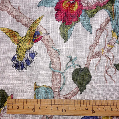 Birds & Floral Patterns Linen Tablecloth