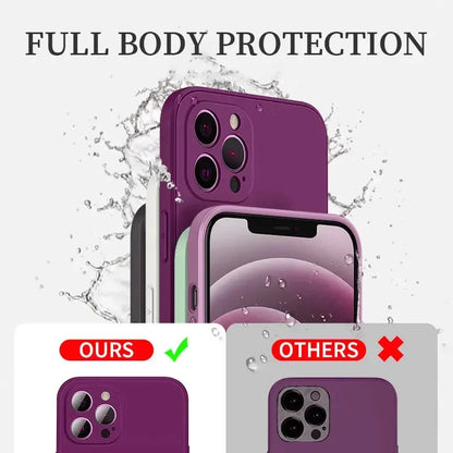 iPhone Case with Ultimate 3-Layer Protection - Soft Liquid Silicone, Anti-Fingerprint, Anti-Scratch, Dustproof, Exceptional Durability.