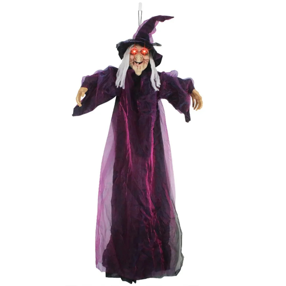 Life-Size Spooky Halloween Haunting Witch Prop