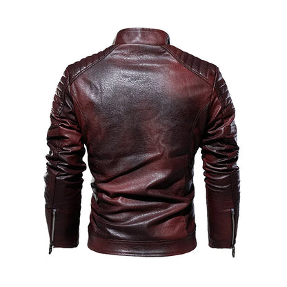 Metro Classic Faux Leather Jacket