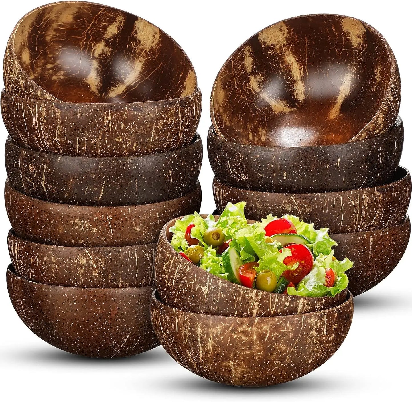 Tropical Bliss 100% Natural Coconut Bowl Set