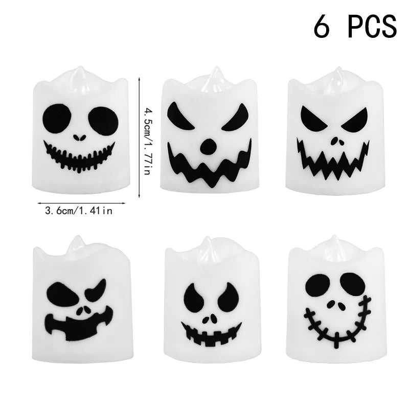 Spooky Glow LED Candle Set 14 