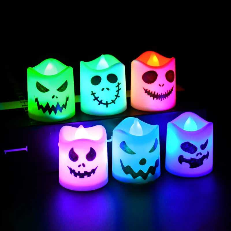 Spooky Glow LED Candle Set 14 